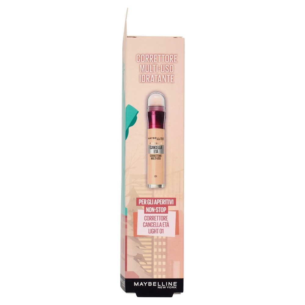 Maybelline New York Make-Up in the City Correttore Cancella Età Light 01 6,8 ml